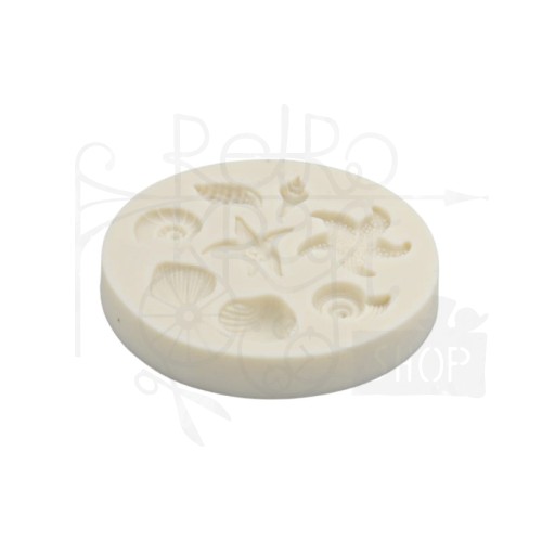 Foremka silikonowa 7 muszelek na kole 7cm 90395 Pentart
