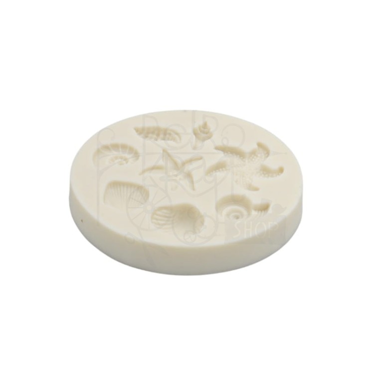 Foremka silikonowa 7 muszelek na kole 7cm 90395 Pentart