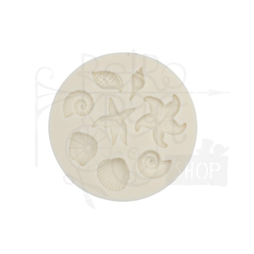 Foremka silikonowa 7 muszelek na kole 7cm 90395 Pentart