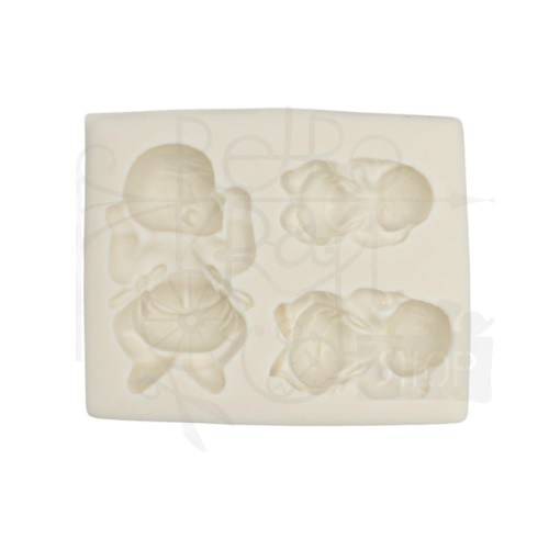 Foremka silikonowa 3 dzidziusie 4.4x3cm 91396 Pentart