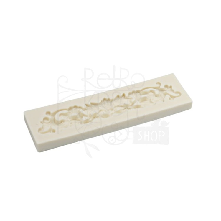 Foremka silikonowa Ornament podłużny roślinny 90458 Pentart