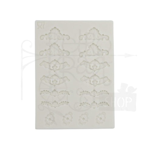Foremka silikonowa Ornamenty różne 16 wzorów 90571 Pentart