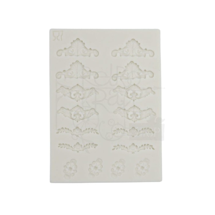 Foremka silikonowa Ornamenty różne 16 wzorów 90571 Pentart