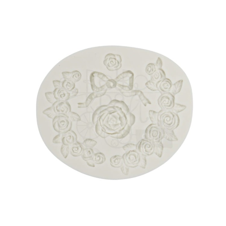 Foremka silikonowa Róża ornamenty różane 91504 Pentart
