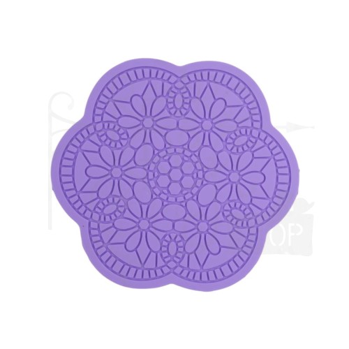 Foremka silikonowa Mandala kwiatowa 12.5cm 90345 Pentart
