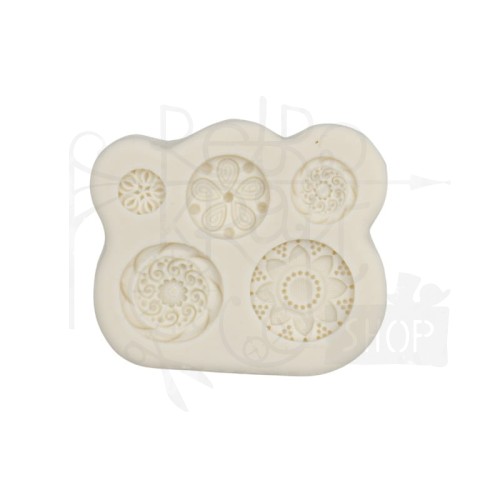 Foremka silikonowa 5 okrągłych ornamentów 90326 Pentart