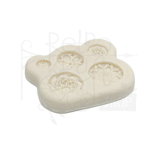 Foremka silikonowa 5 okrągłych ornamentów 90326 Pentart