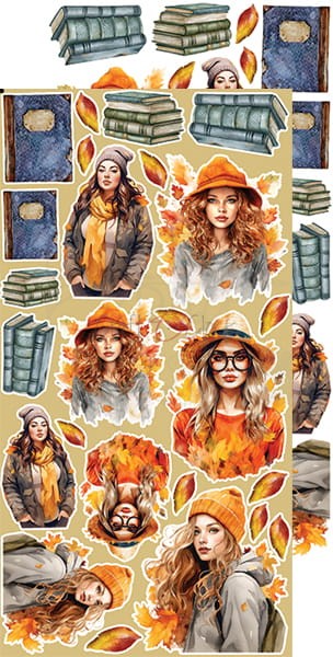 Zestaw dodatków 15x30 Autumn Beauty - Women Kobiety CC-C58-AB-13 Craft O'Clock