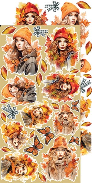 Zestaw dodatków 15x30 Autumn Beauty - Women Kobiety CC-C58-AB-13 Craft O'Clock