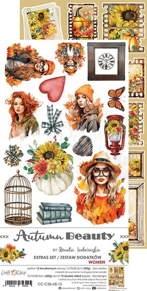 Zestaw dodatków 15x30 Autumn Beauty - Women Kobiety CC-C58-AB-13 Craft O'Clock