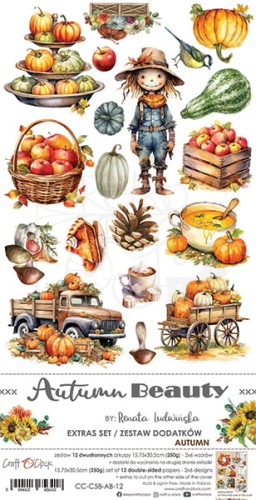Zestaw dodatków 15x30 Autumn Beauty - Autumn CC-C58-AB-12 Craft O'Clock