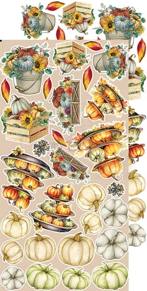 Zestaw dodatków 15x30 Autumn Beauty - Autumn CC-C58-AB-12 Craft O'Clock