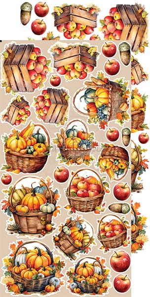 Zestaw dodatków 15x30 Autumn Beauty - Autumn CC-C58-AB-12 Craft O'Clock