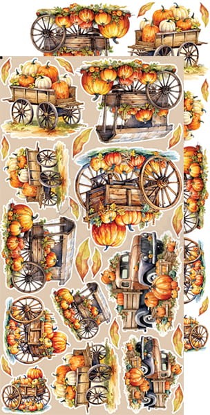 Zestaw dodatków 15x30 Autumn Beauty - Autumn CC-C58-AB-12 Craft O'Clock