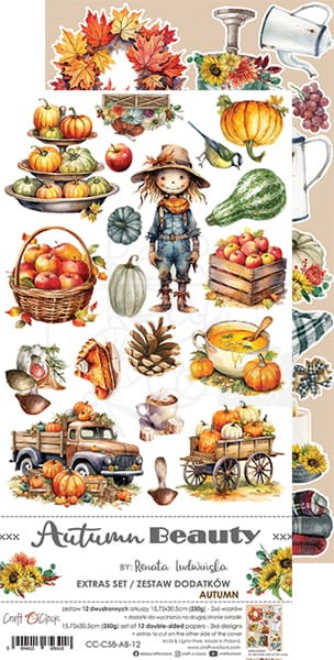 Zestaw dodatków 15x30 Autumn Beauty - Autumn CC-C58-AB-12 Craft O'Clock