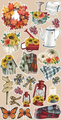 Zestaw dodatków 15x30 Autumn Beauty - Autumn CC-C58-AB-12 Craft O'Clock