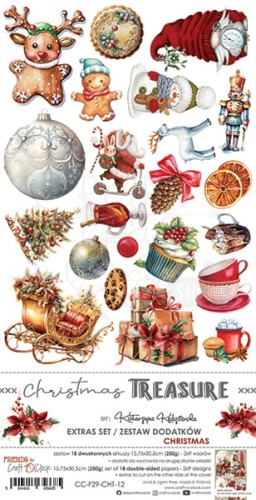 Zestaw dodatków 15x30 Christmas Treasure - Christmas CC-F29-CHT-12 Craft O'Clock