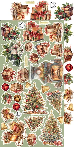 Zestaw dodatków 15x30 Christmas Treasure - Christmas CC-F29-CHT-12 Craft O'Clock