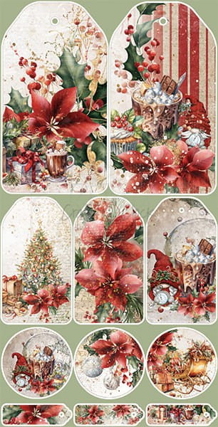 Zestaw dodatków 15x30 Christmas Treasure - Christmas CC-F29-CHT-12 Craft O'Clock