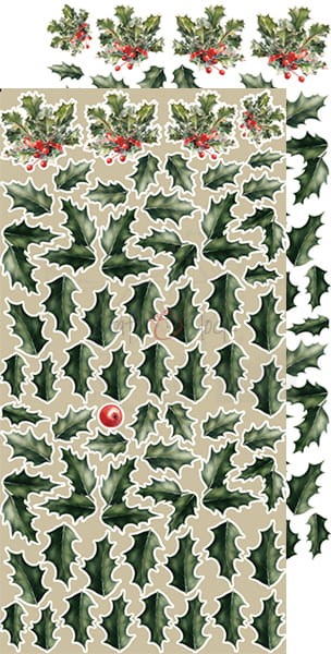 Zestaw dodatków 15x30 Christmas Treasure - Kwiaty CC-F29-CHT-11 Craft O'Clock