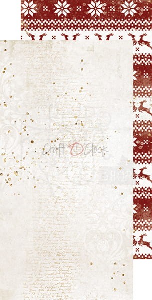 Zestaw papierów bazowych 15x30 Christmas Treasure CC-F29-CHT-09 Craft O'Clock
