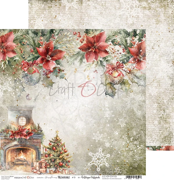 Zestaw papierów 30x30 Christmas Treasure CC-F29-CHT-00 Craft O'Clock