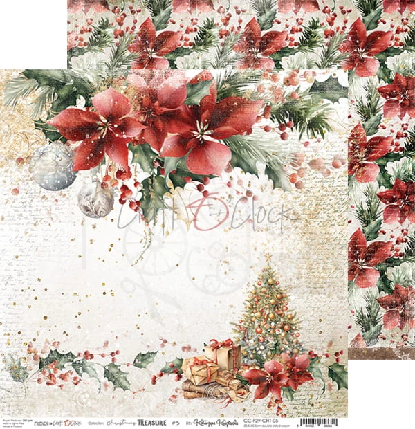 Zestaw papierów 30x30 Christmas Treasure CC-F29-CHT-00 Craft O'Clock
