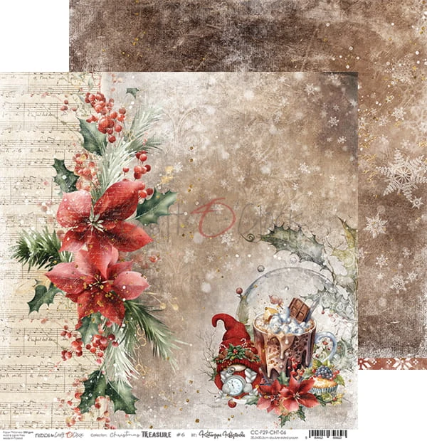 Zestaw papierów 30x30 Christmas Treasure CC-F29-CHT-00 Craft O'Clock