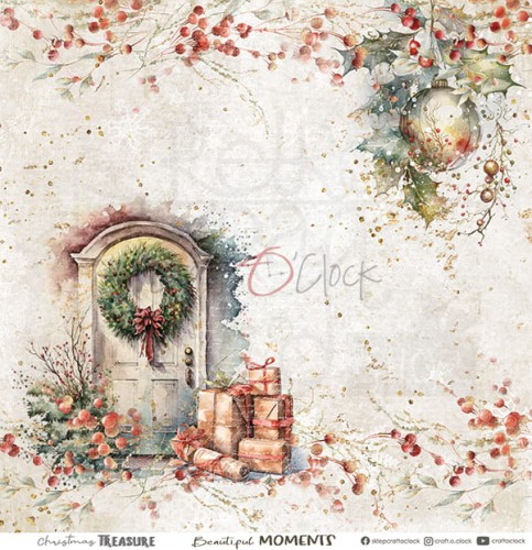 Zestaw papierów 30x30 Christmas Treasure CC-F29-CHT-00 Craft O'Clock