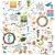 Ozdoby papierowe die-cuts Vintage Artistry Sunburst General 108szt SUN24708 49 and Market