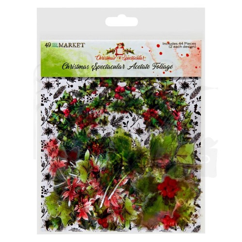 Ozdoby foliowe Christmas Spectacular Acetate Foliage 44szt S2324463 49 and Market