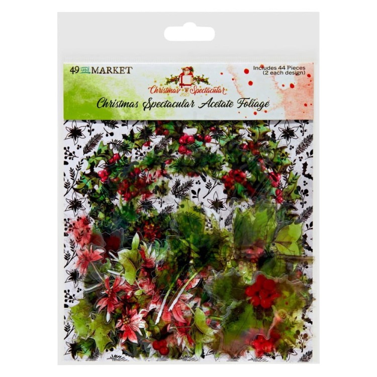 Ozdoby foliowe Christmas Spectacular Acetate Foliage 44szt S2324463 49 and Market