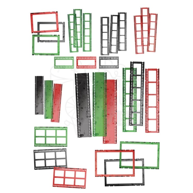 Ozdoby klisze Christmas Spectacular Filmstrip Frames 30szt S2324456 49 and Market