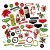 Ozdoby papierowe die-cuts Christmas Spectacular Chipboard Set 54szt S2324425 49 and Market