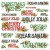 Rub-on transfer 30x30cm Christmas Spectacular Sentiments 1 arkusz S2324371 49 and Market