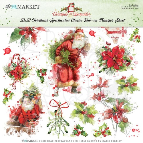 Rub-on transfer 30x30cm Christmas Spectacular Classic 1 arkusz S2324364 49 and Market