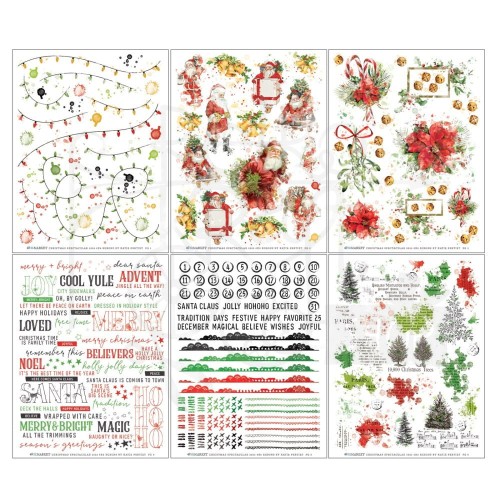 Rub-on transfer 15x20cm Christmas Spectacular Classic 6 arkuszy S2324340 49 and Market
