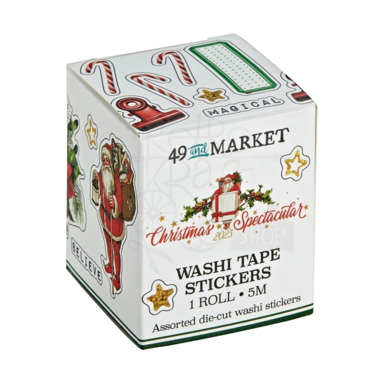 Taśma washi z naklejkami Christmas Spectacular 5m S2323824 49 and Market