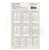 Rub-on transfer 15x20cm Date Essentials 01 2 arkusze E24050 49 and Market
