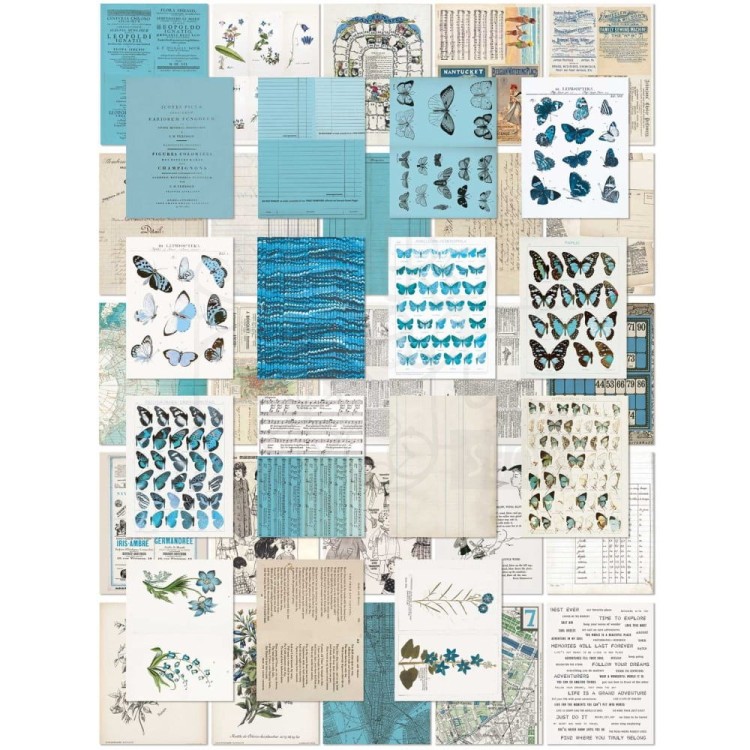 Zestaw papierów 15x20 Collage Sheets Color Swatch Ocean 40 arkuszy CSO41312 49 and Market