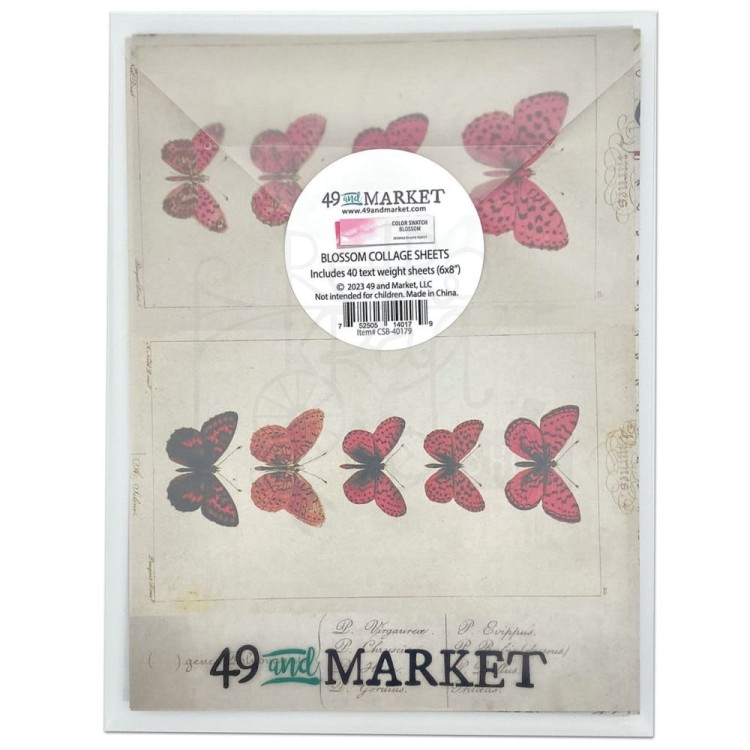 Zestaw papierów 15x20 Collage Sheets Color Swatch Blossom 40 arkuszy CSB40179 49 and Market