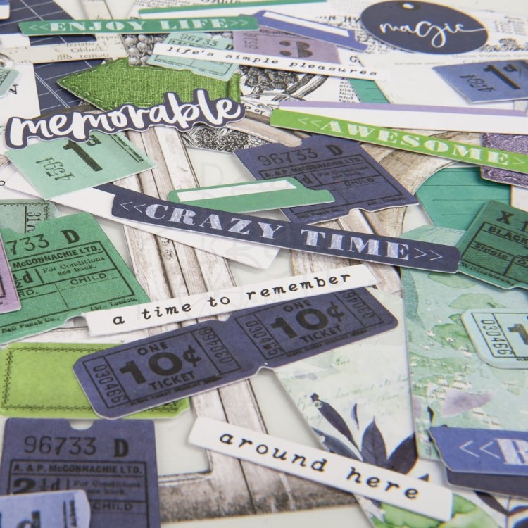 Ozdoby papierowe die-cuts ARToptions Viken Ephemera Bits 73szt AOV36851 49 and Market