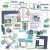 Ozdoby papierowe die-cuts ARToptions Viken Ephemera Bits 73szt AOV36851 49 and Market