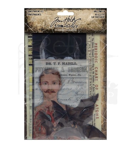 Ozdoby Idea-Ology Transparencies Halloween 11szt TH94272 Tim Holtz