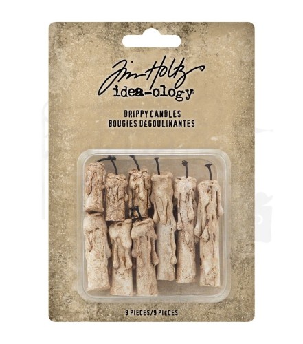 Ozdoby żywiczne świece Idea-Ology Resin Drippy Candles 9szt TH94260 Tim Holtz