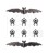 Ozdoby metalowe nietoperze i pająki Idea-Ology Metal Adornments Halloween 8szt TH94250 Tim Holtz