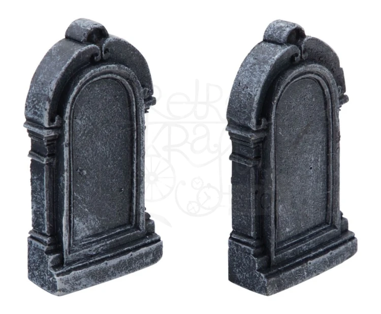 Ozdoby mini nagrobki Idea-Ology Mini Tombstones 2szt TH94173 Tim Holtz