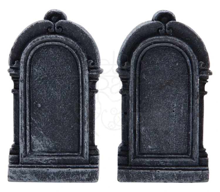 Ozdoby mini nagrobki Idea-Ology Mini Tombstones 2szt TH94173 Tim Holtz