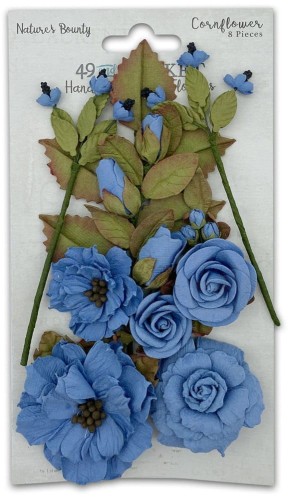 Kwiaty kwiatki papierowe Nature's Bounty - Cornflower 8szt NB40292 49 and Market