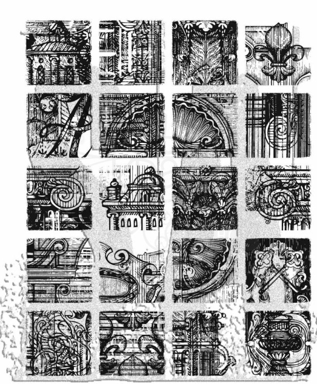 Stempel gumowy kauczukowy Creative Blocks 20 elementów CMS-LG464 Tim Holtz Stampers Anonymous